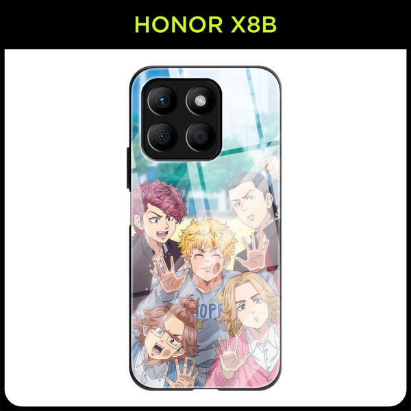Вопросы и ответы о Стеклянный чехол на Honor X8B / Хонор X8B с принтом ...