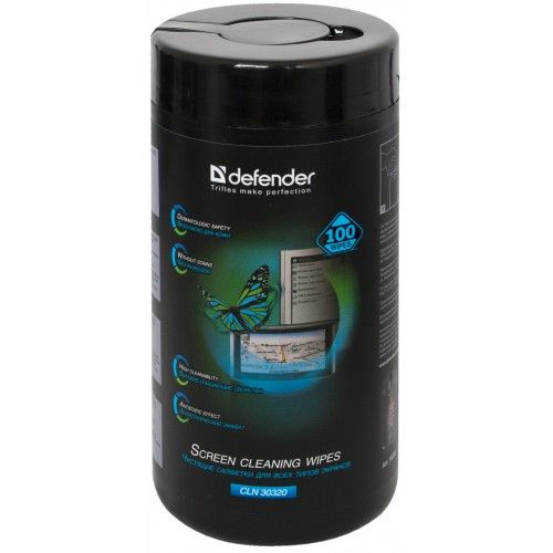 Салфетки для электроники влажные Defender CLN 30320 Eco для экранов ...