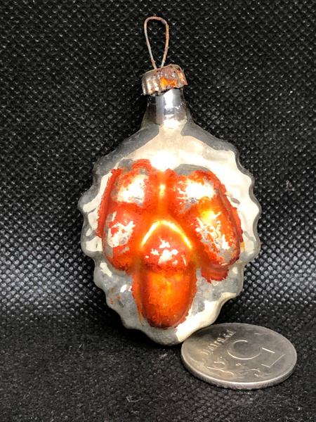 Елочная игрушка СССР желудь желуди на листе стекло # 4 купить по низким ...