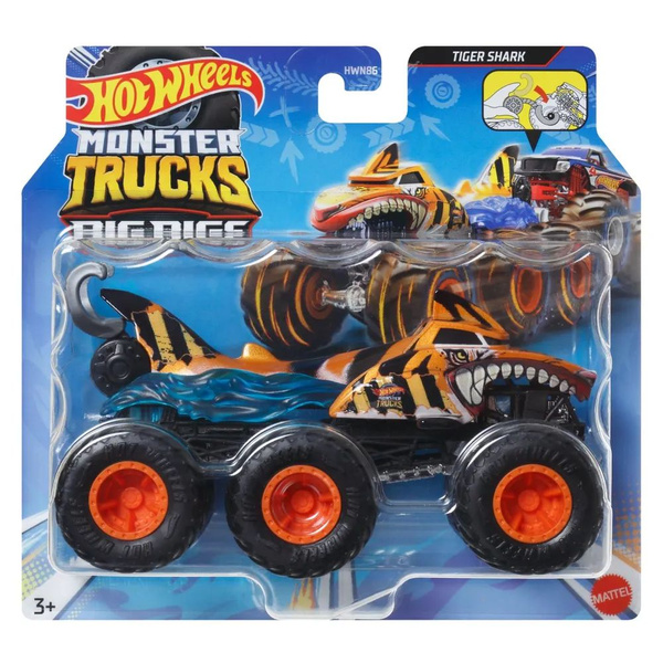 Машинка эвакуатор Хот Вилс / Hot Wheels Monster Trucks TIGER SHARK ...