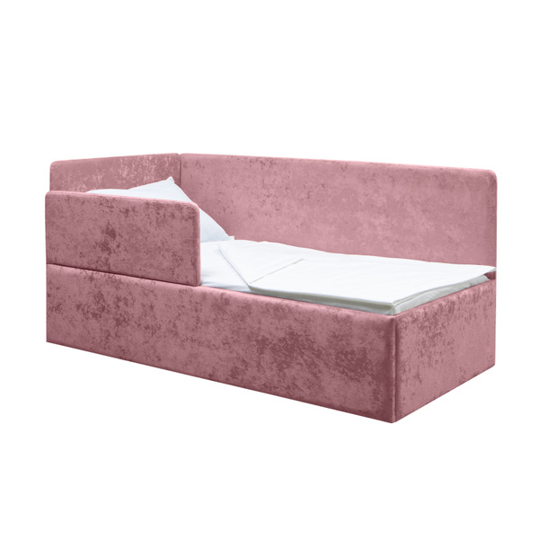 Кровать Непоседа 200*90 розовая универсальный угол, без ящика, с ...