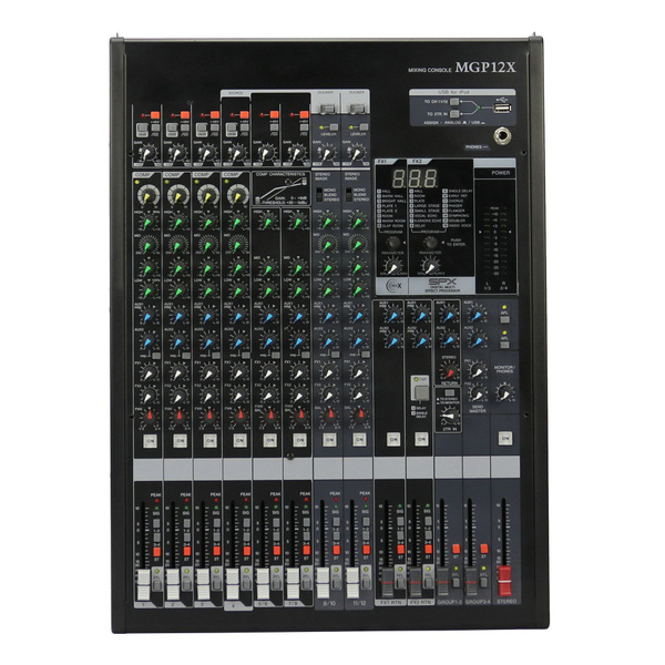 Микшерный пульт, Yamaha MGP 12 X, Аналоговый микшер, Процессором ...