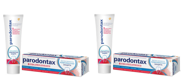 Parodontax Зубная паста Комплексная защита и отбеливание, 75 г, 2 уп ...