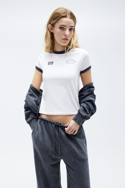 Футболка Pull&Bear, размер 46, 48, цвет белый, хлопок: 100 - купить по ...