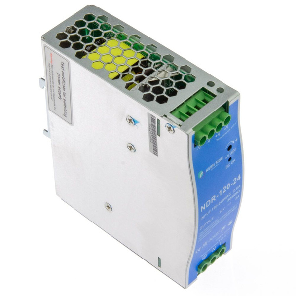 Источники питания на DIN рейку NDR-120-24 AC-DC, 24В, 5А, 120Вт ...