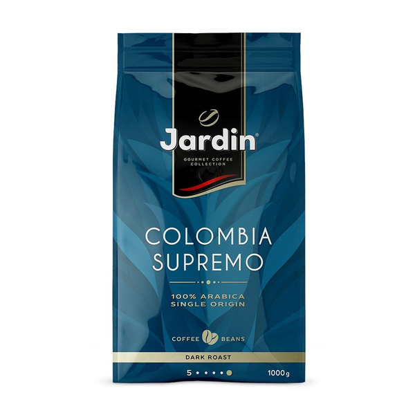 Кофе Jardin Colombia Supremo натуральный жареный в зернах, 1кг - купить ...
