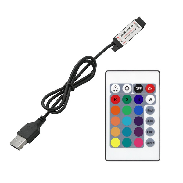 Контроллер управления светом для USB 5V 6A RGB светодиодной ленты с 24 ...