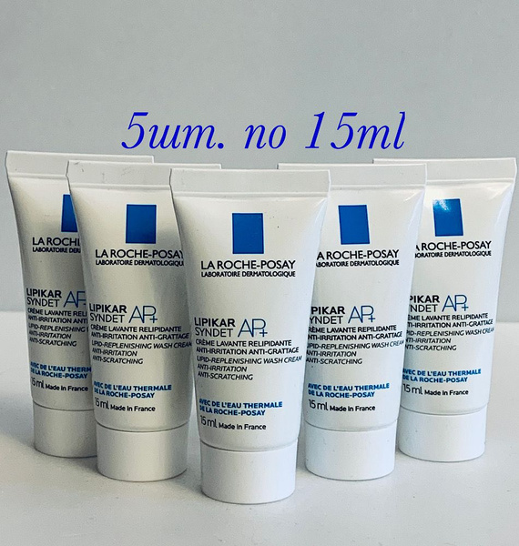 Очищающий крем-гель Lipikar Syndet AP+ для лица и тела 5шт. по 15ml ...