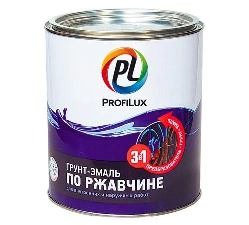 Грунт-эмаль Profilux Грунт эмаль по ржавчине, Полуматовое покрытие ...