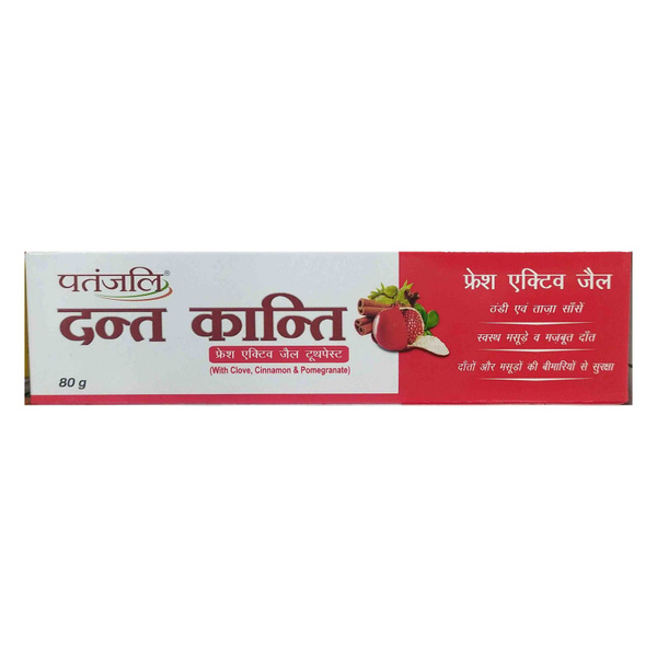 DANT KANTI Fresh Active Gel Toothpaste, Patanjali (Дант Канти ШРЕШ ...