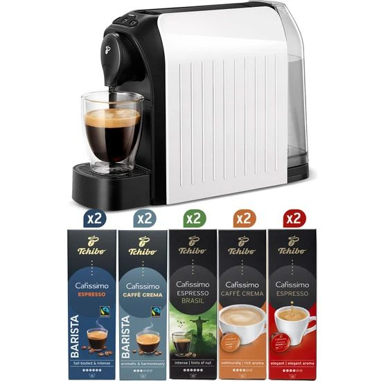 Капсульная кофемашина Tchibo Пакет Tchibo Cafissimo Easy White купить ...