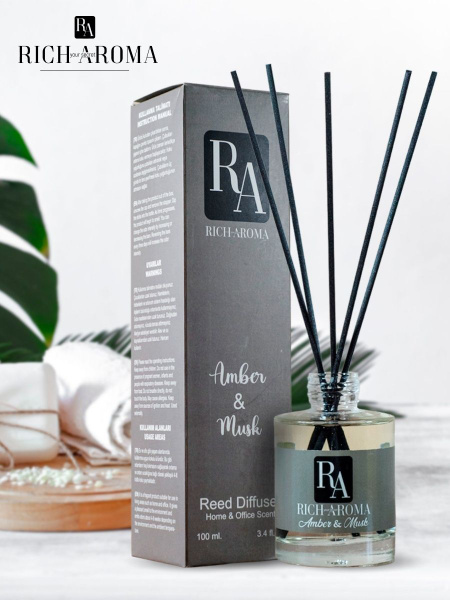 Ароматический диффузор RICH AROMA, Жидкий, Амбра, Мускус, 100 мл купить ...