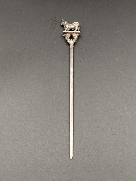 Нож для вскрытия писем, антикварный, Европа, посеребрение, Бык купить ...