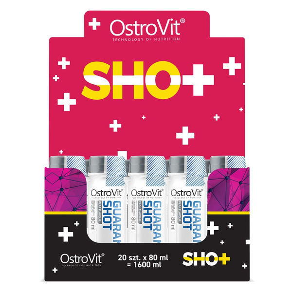 OstroVit Guarana Shot, Предтренировочный комплекс, Гуарана + Кофеин ...