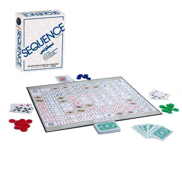 Настольная игра Sequence, стратегическая карточная игра Сиквенс Полный ...