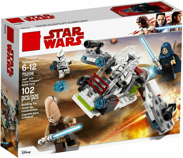 Конструктор Le/go Star Wars 75206 Боевой набор джедаев и клонов ...