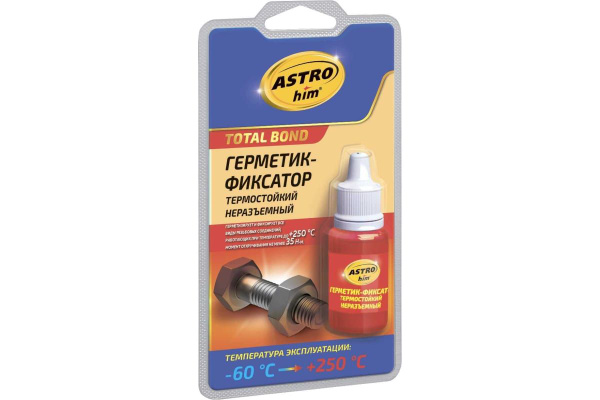 Герметик-фиксатор термостойкий неразъемный 6мл блистер Astrohim ...