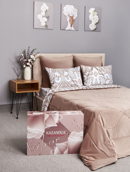 Комплект постельного белья с одеялом KAZANOV.A. АВС «Dolce Fiore» Семья ...