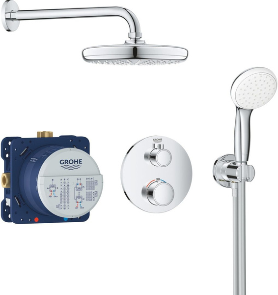 Душевая система Grohe Grohtherm 34727000 с термостатом. Хром - купить с ...