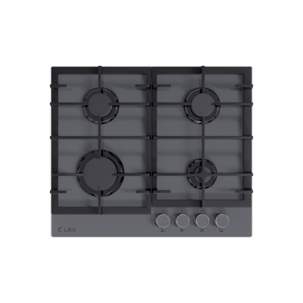 Варочная панель газовая LEX GVG 642A GR, встраиваемая, механическое ...