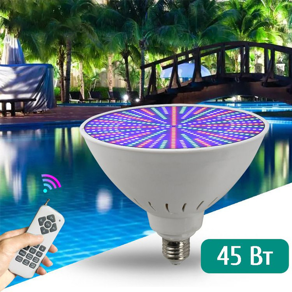 Подводная светодиодная LED RGB лампа RGB (вкл/выкл), 45 Вт, освещение ...