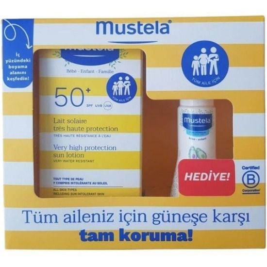 Mustela SPF 50+ Лосьон для загара 100 мл + Лосьон для тела 50 мл ...