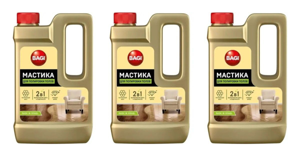 Bagi Средство для полировки полов Мастика, 500 мл, 3 шт - купить с ...