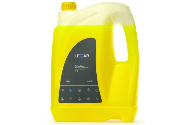 Антифриз Lecar G12 -40 С желтый 5 кг, Готовый раствор купить по ...