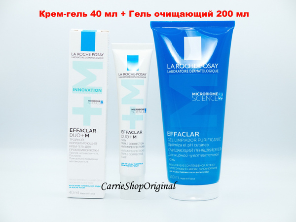 La Roche-Posay Effaclar Duo + М крем-гель для лица, 40 мл + Effaclar М ...