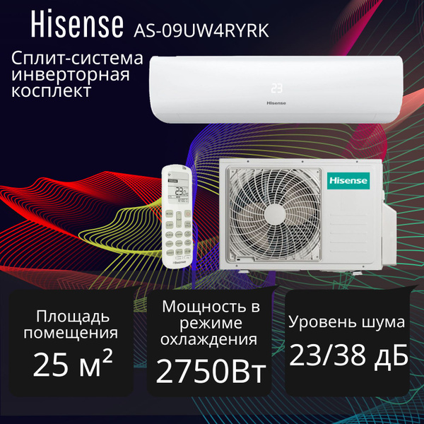 Сплит-система инверторная настенного типа Hisense AS-09UW4RYRK ...