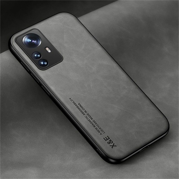 Кожа чехол для Xiaomi 12 / Xiaomi 12X Магнитное притяжение внутри ...