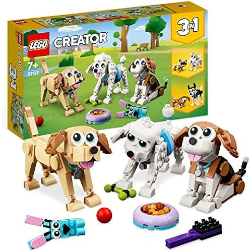 LEGO 31137 Creator 3-в-1 милый набор для собак с фигурками таксы, мопса ...