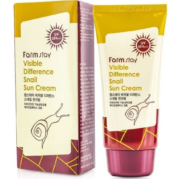 FarmStay Солнцезащитный крем с муцином улитки SPF50 PA+++ 70г - купить ...