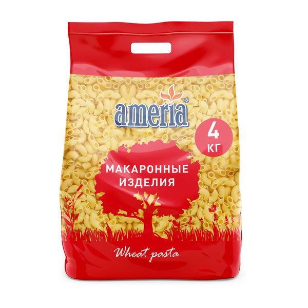 Макароны Ameria Улитки из мягких сортов пшеницы № 059, 4кг - купить с ...