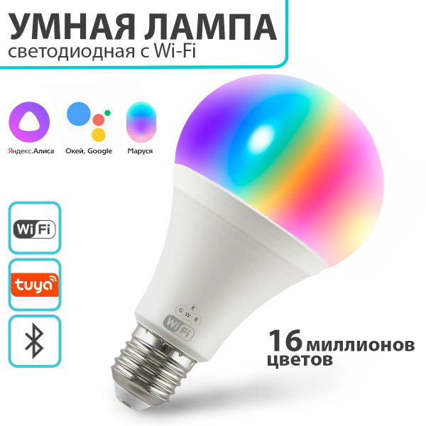 Светодиодная Умная лампочка CYBER HOME Шар 806 Лм 6500 К - купить в ...