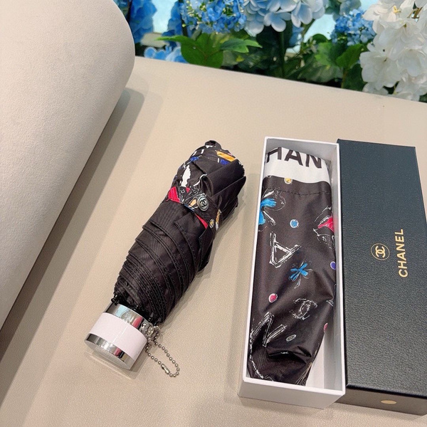 Зонт Chanel, 5 сложений, черный, красный купить по низкой цене в ...