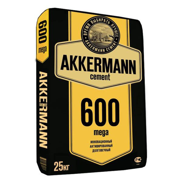 Цемент М-600 25кг Akkermann mega купить по низкой цене с доставкой в ...