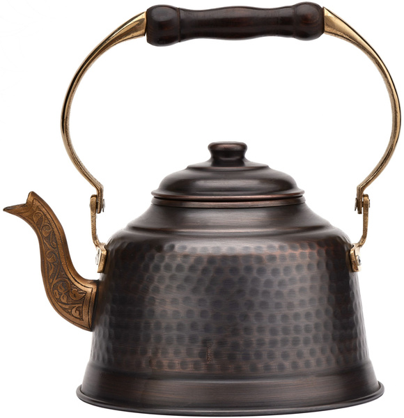 DEMMEX ручной работы с гравировкой толщиной 1 мм, твердый медный чайник ...