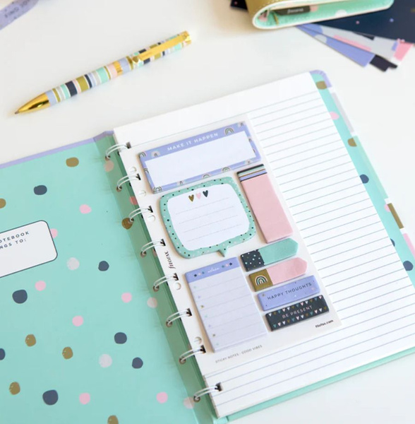 Набор стикеров для заметок FILOFAX Good Vibes sticky notes для ...