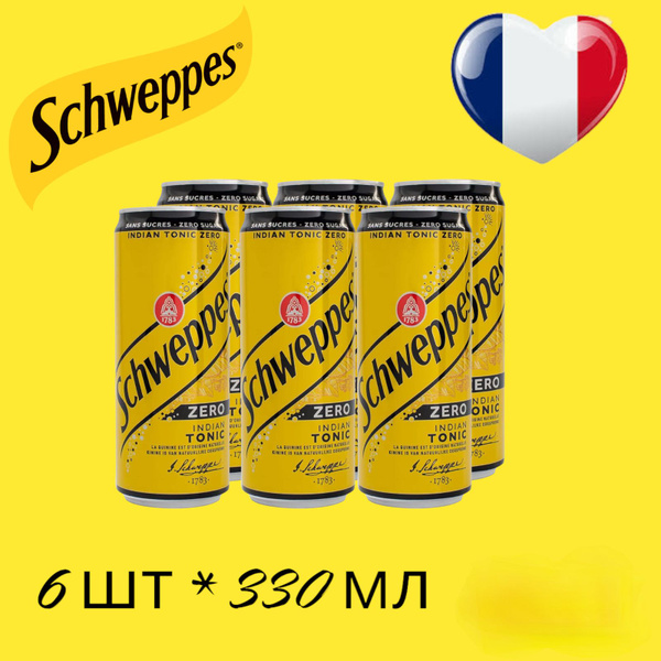 Газированный напиток Schweppes Indian Tonic (Швепс Индиан Тоник), 6 шт ...