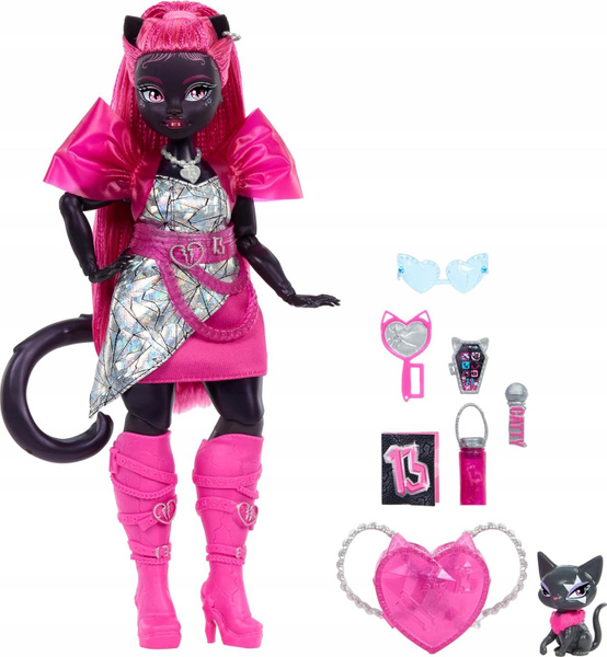 Кукла Mattel Monster High - Кукла Кэтти Нуар с котенком черного сфинкса ...
