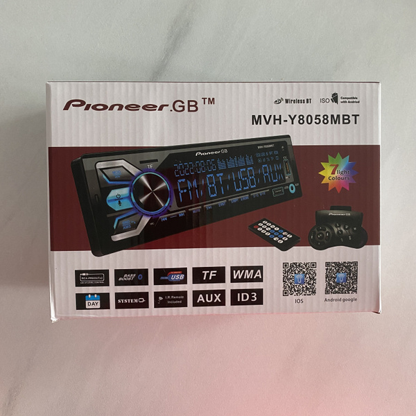 Магнитола для авто с блютуз / 1 Din / Pioneer - купить с доставкой по ...