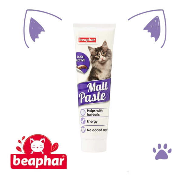 Паста для вывода шерсти из кишечника Beaphar "Malt Pastе" 100 гр ...