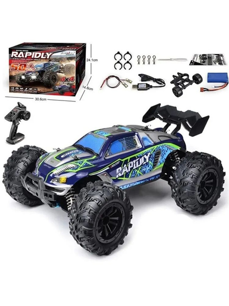 Машинка на радиоуправлении 1/16 монстр-трак SMAX UPGRADE V2.0/ 4WD 2.4G ...