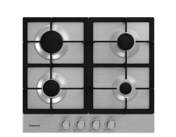Варочная панель газовая Hotpoint HGMT 641 IX, нержавеющая сталь купить ...