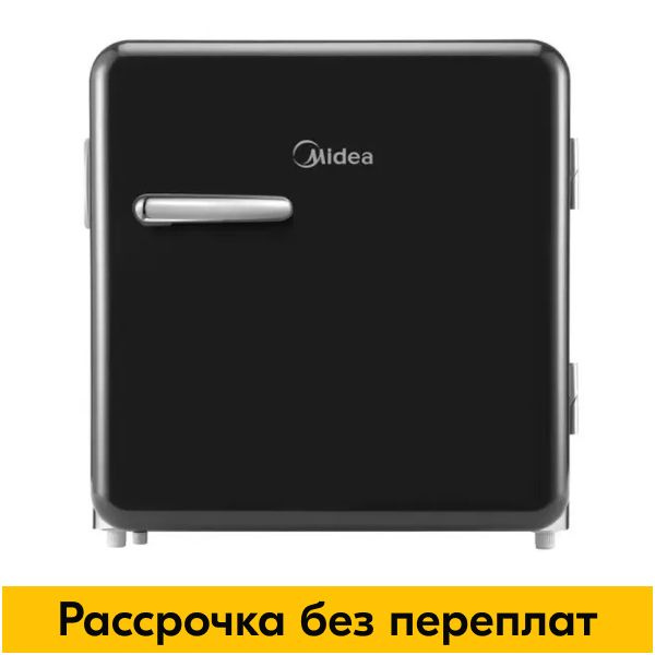Холодильник Midea MDRD86SLF Ретро, однокамерный, черный - купить по ...