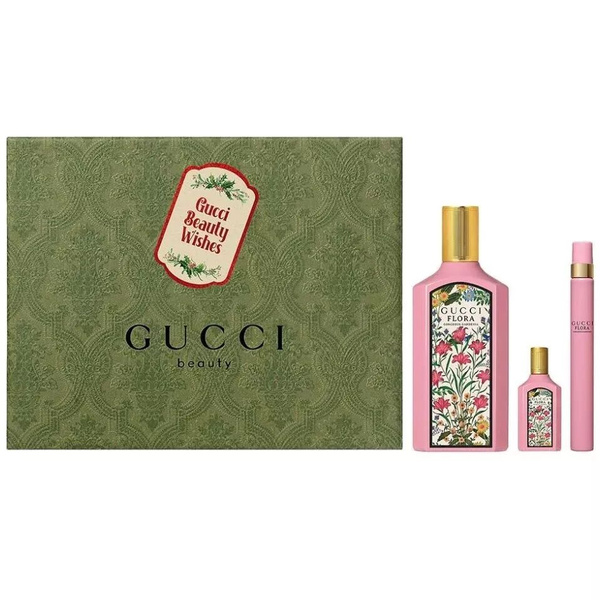 Gucci FLORA GORGEOUS GARDENIA (W) НАБОР EDP 100 мл + EDP 5 мл + EDP 10 ...