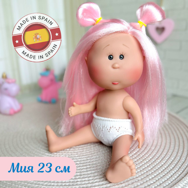 Кукла мини Мия от Испанской фабрики Nines D'Onil 23 см с розовыми ...