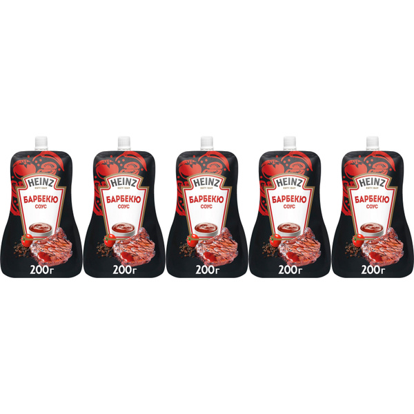Соус Heinz Барбекю для мяса 200 г, набор: 5 штук купить на OZON по ...