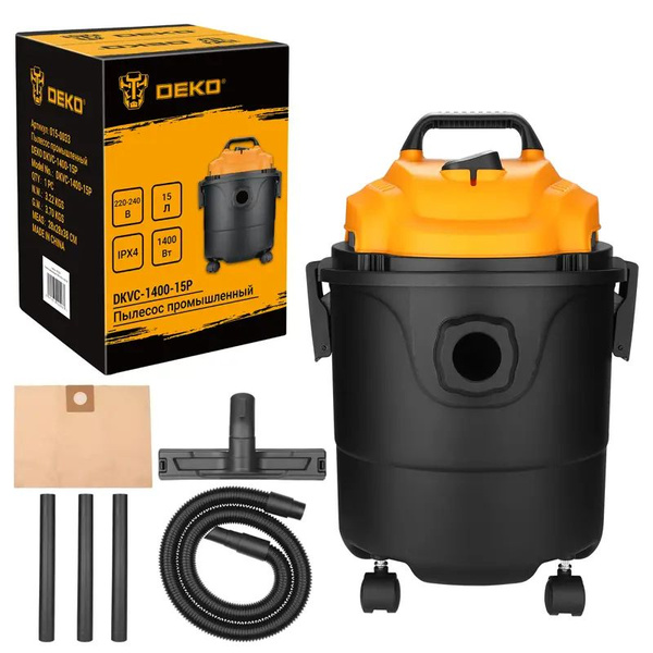 Строительные пылесосы DEKO DKVC-1400-15P 015-0033 - купить с доставкой ...